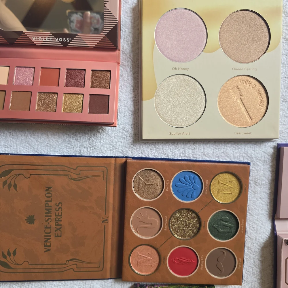 15 High End Eyeshadow Palette Lot, Ipsy, Violet Voss, Iconic London, Ciate, etc.